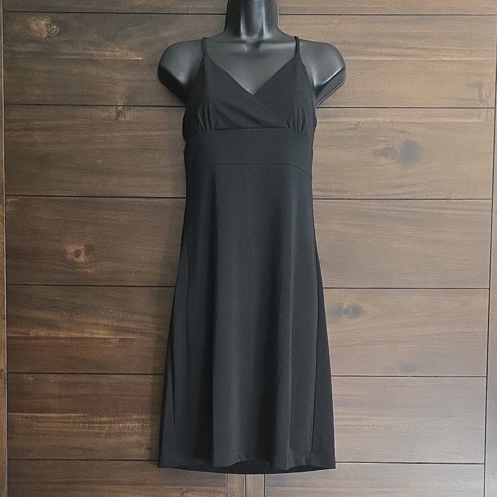 Express Size 3/4 Black Spaghetti Strap Mini Sundress